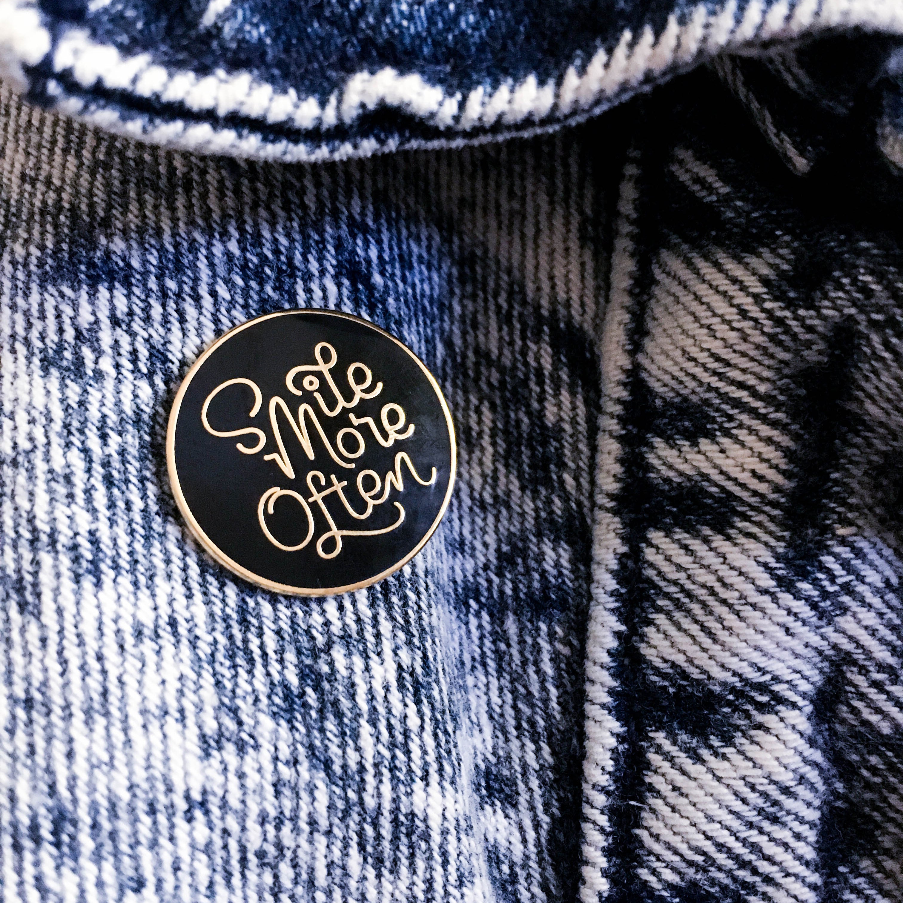 Smile More Often Enamel Pin