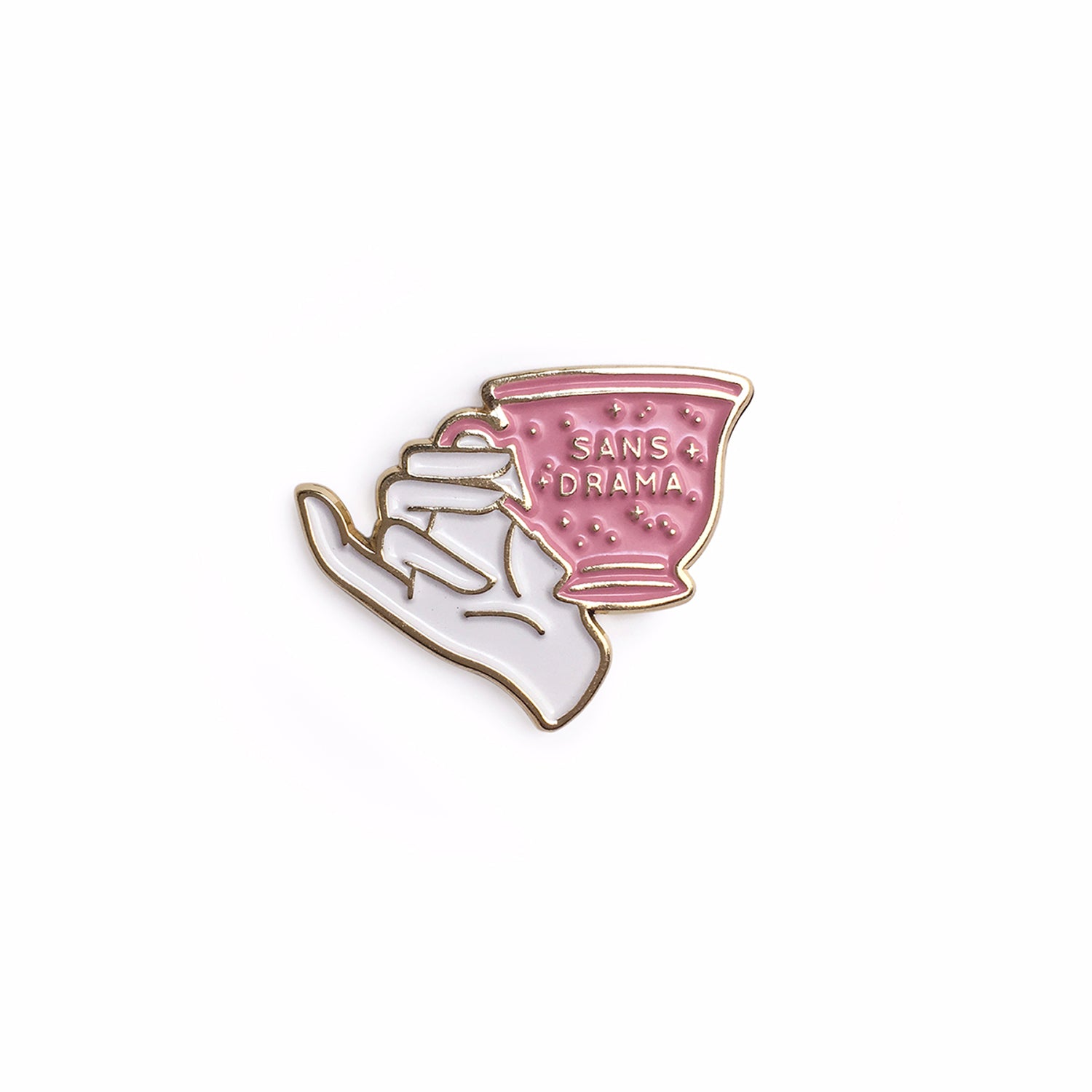 Sans Drama Enamel Pin