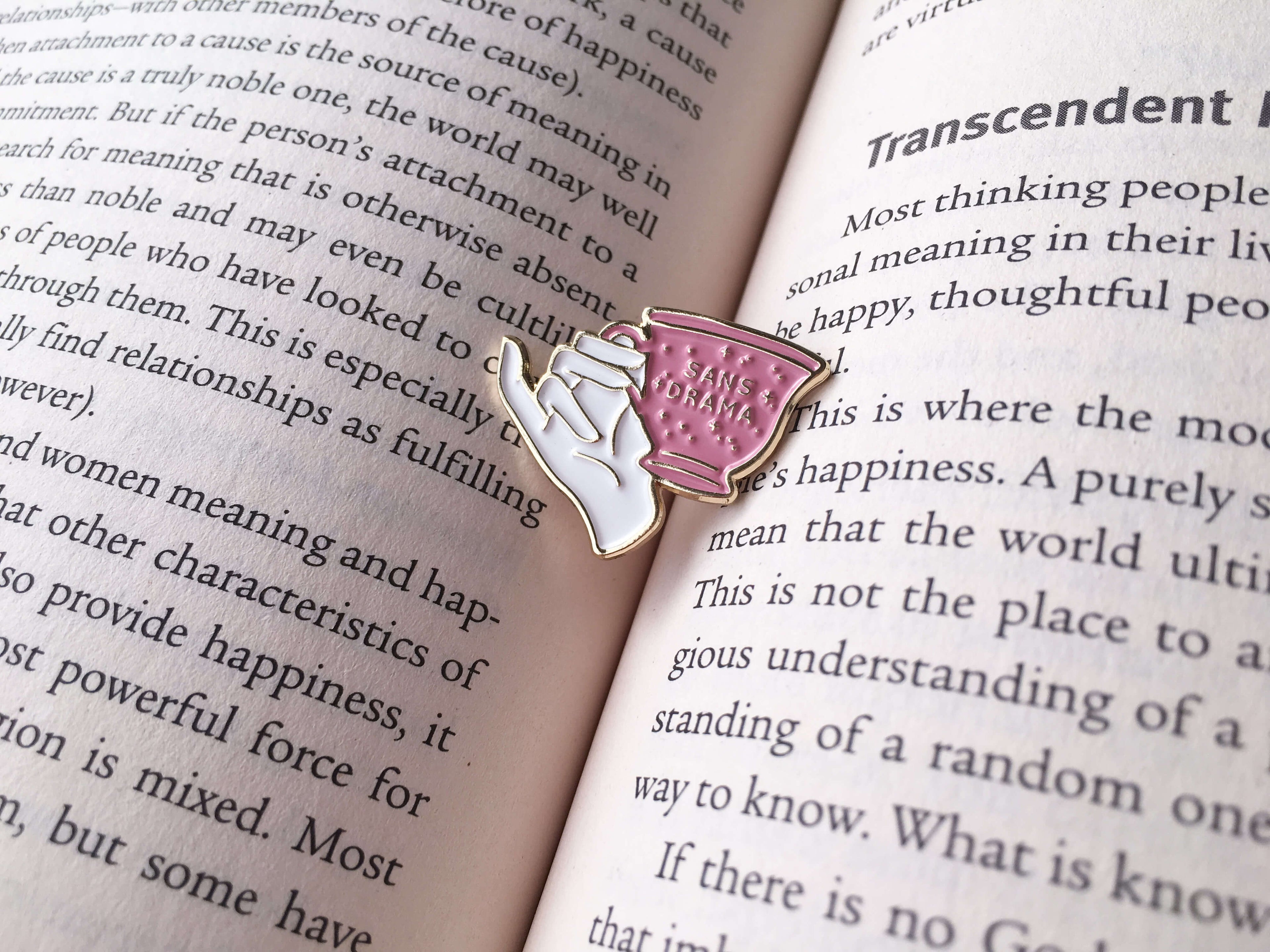 Sans Drama Enamel Pin