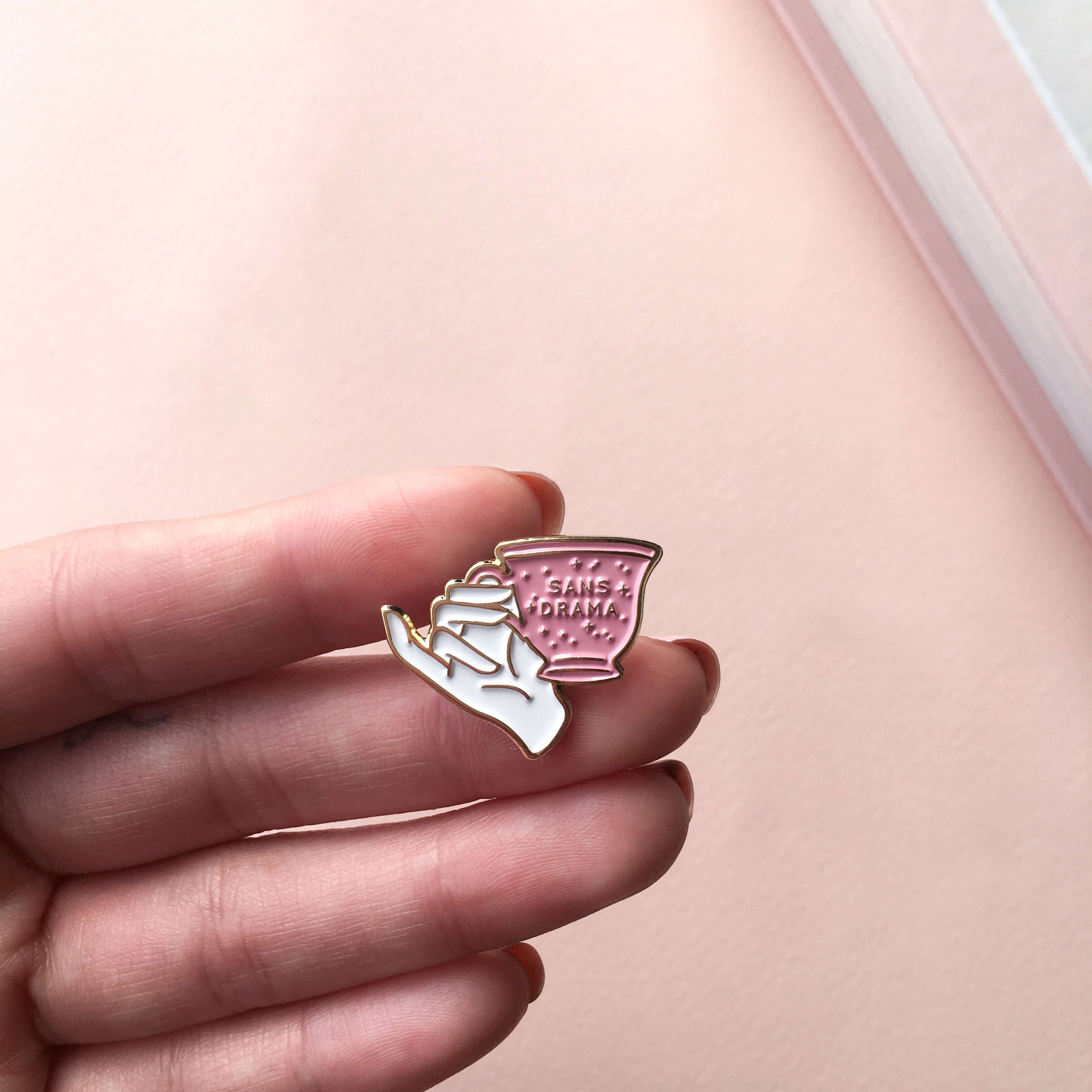 Sans Drama Enamel Pin