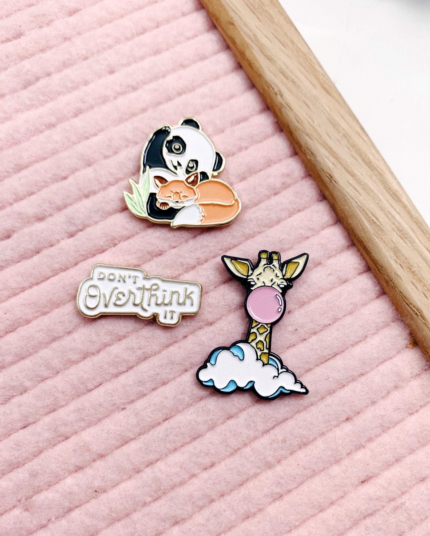 Panda & Fox Enamel Pin
