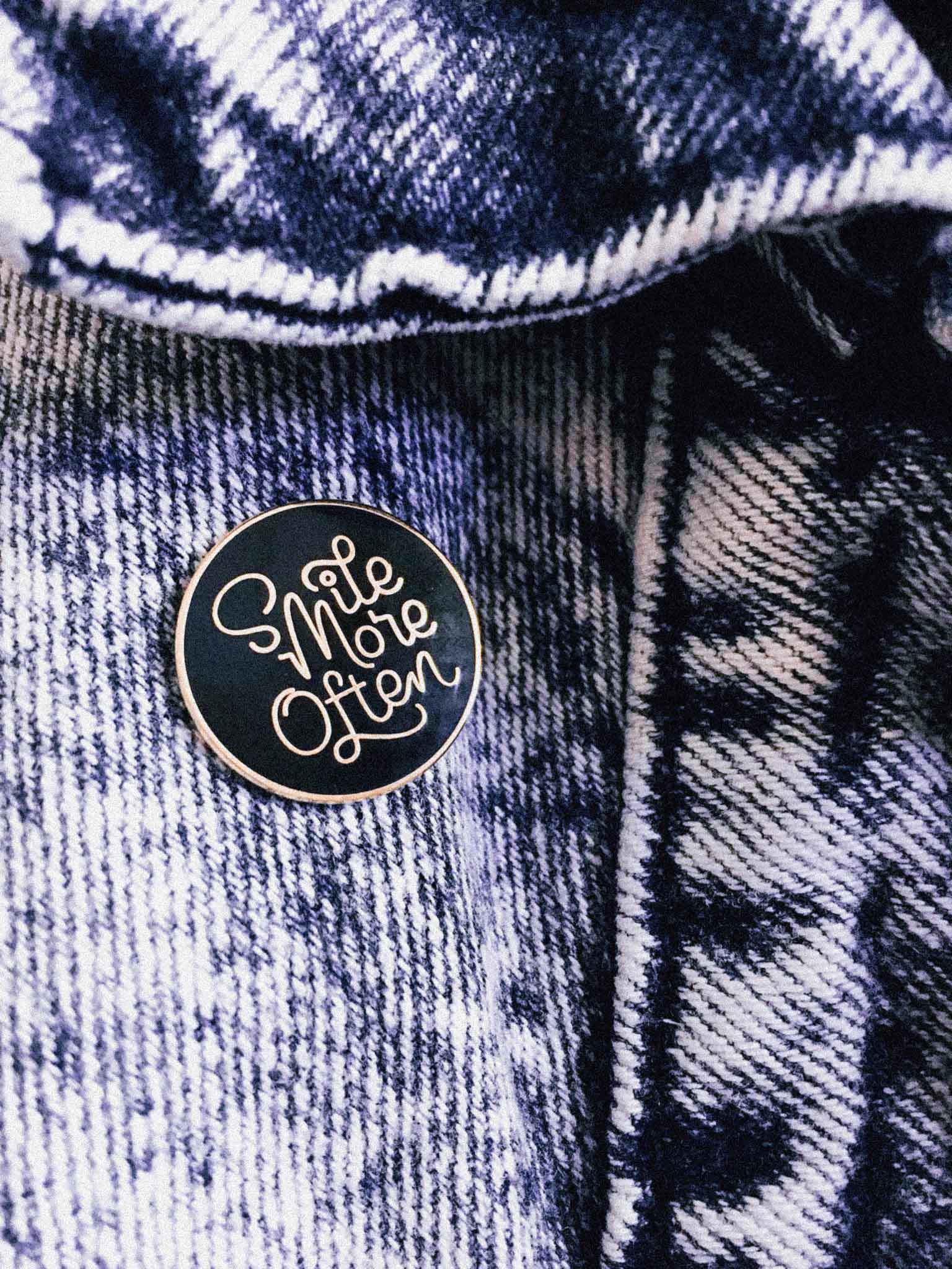 Smile More Often Enamel Pin
